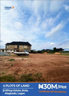 4 Plots of Land, Alagbado, Ifako-ijaiye, Lagos, Residential Land for Sale