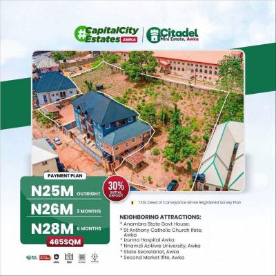 Plots of Land, Citadel Mini Estate Ifite, Awka, Anambra, Mixed-use Land for Sale