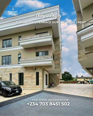 5-bedroom Luxury Terrace Duplex with Bq, Ikoyi, Lagos, Terraced Duplex for Rent