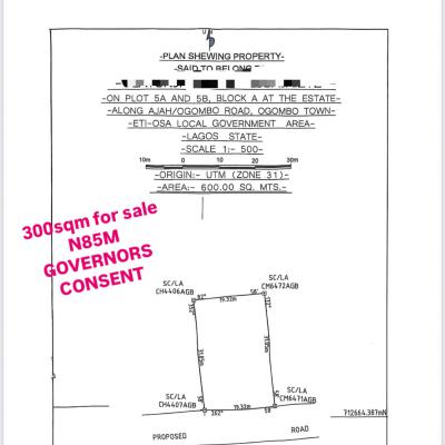 Bareland in Serviced Estate, Ogombo, Ajah, Lagos, Residential Land for Sale