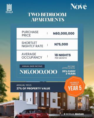 Smart Home Features & Modern Designs Meet The Nove, New Bodija, Ibadan, Oyo, Flat / Apartment for Sale