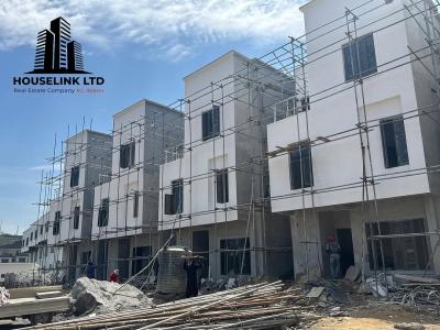 a Well Built 5 Bedroom Semi Finished Terrace Duplex Available, Guzape Main Abuja, Guzape District, Abuja, Terraced Duplex for Sale