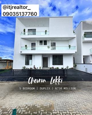 Stunning 5 Bedroom Detached Duplex with Swimming Pool and Bq, Chevron, Lekki, Lagos, Detached Duplex for Sale