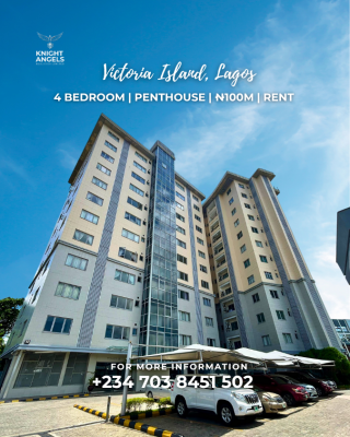 Luxury 4-bedroom Penthouse Apartment with 2 Bq, Victoria Island (vi), Lagos, Flat / Apartment for Rent
