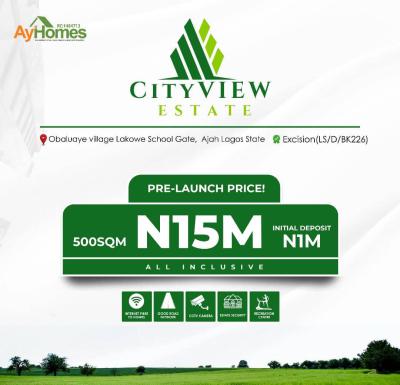 C of O Land Behind School Gate, City View Estate in Obaluaye Village Closed to Blanco & Leisure Park, Lakowe, Ibeju Lekki, Lagos, Mixed-use Land for Sale