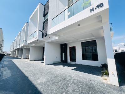 Stunning 3 Bedroom Terrace Duplex with Bq, Ikota Gra Behind Megachicken Restaurant Lekki, Ikota, Lekki, Lagos, Terraced Duplex for Sale