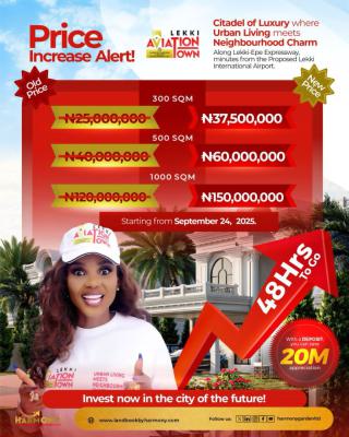 Land, Lekki Aviation Town, Along The Lekki/epe Express Way, Ibeju Lekki, Lagos, Mixed-use Land for Sale