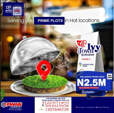 Prime Plot, Hotter Deal on a Platter of Gold Readily Available, Ivy Town Phase 2, Akukwu Igbo, Asaba, Delta, Residential Land for Sale