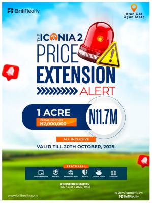 Invest in Land in an Upcoming Location, Iconia Phase 2, Ado-odo/ota, Ogun, Residential Land for Sale