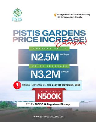 Pistis Gargen with Cof O & Registered Survey --- Absolute Peace of Mind., Abeokuta Ibadan, Abeokuta South, Ogun, Mixed-use Land for Sale