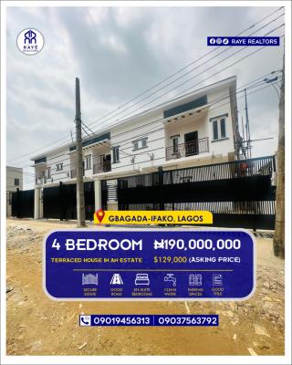 Affordable 4-bedroom Terrace Duplex in an Estate, Ideal for Family Living Or Rental Investment, Gbagada, Lagos, Terraced Duplex for Sale