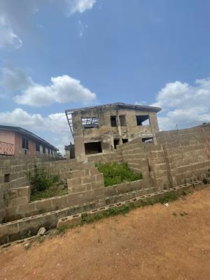 4 Flat of 2 Bedroom Each on 800sqm of Land with Foundation for Shops, Bashorun, New Bodija, Ibadan, Oyo, Block of Flats for Sale