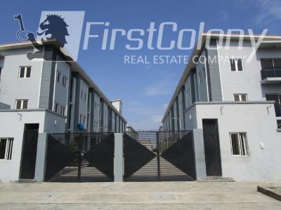 Well Built 1 Bedroom Apartment Within a New Residential Court, Off Alfa Beach Road, Osapa, Lekki, Lagos, Flat / Apartment for Sale