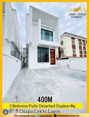 5 Bedroom Fully Detached Duplex + Room Bq, Osapa, Lekki, Lagos, Detached Duplex for Sale