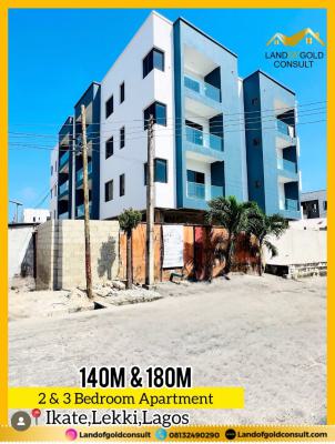 Service 2bedroom Apartment with a Pool, 1, 2 & 3 Bedroom Apartment Are Available, in Gated & Service Estate, Ikate, Lekki, Lagos, Block of Flats for Sale