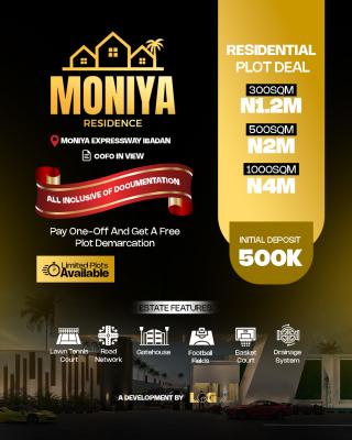 Dry Land in a Great Estate, Moniya, Ibadan, Oyo, Residential Land for Sale