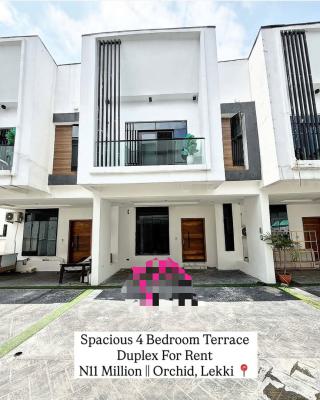 Spacious 4 Bedroom Terrace Duplex, Orchid, Lekki, Lekki, Lagos, Terraced Duplex for Rent