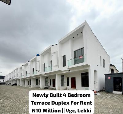 Newly Built 4 Bedroom Terrace Duplex, Harris Drive By Vgc, Vgc, Lekki, Lagos, Terraced Duplex for Rent