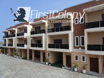 Massive 4 Bedroom Terrace Duplex Within a New Residential Court, Ikate Elegushi, Lekki, Lagos, Terraced Duplex for Sale