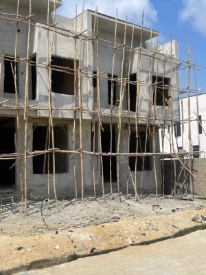 Carcass 4-bedroom Terrace with a Bq, Ikota, Ikota, Lekki, Lagos, Terraced Duplex for Sale