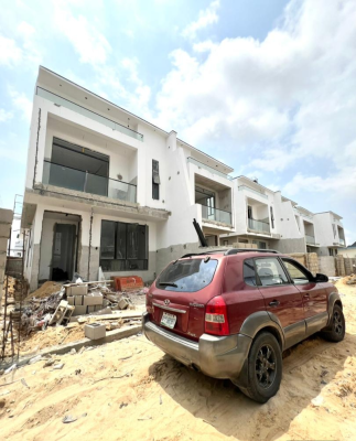 Newly Built 4 Bedroom Semi Detached Duplex with Bq in a Secured Estate, Chevron, Lekki, Lagos, Semi-detached Duplex for Sale