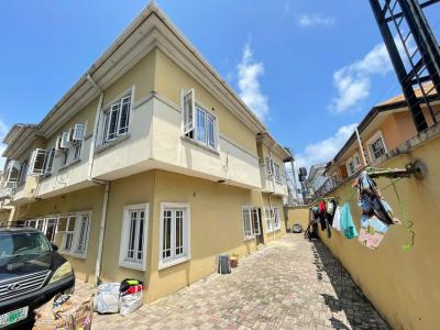 4 Bedrooms Terrace House with a Study Room, Inside an Estate Behind Blenco Supermarket, Sangotedo, Ajah, Lagos, Terraced Duplex for Rent