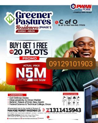 Buy One Plot of C of O Land and Get 1 Free, Close to Orozo Market, Karshi, Nasarawa, Mixed-use Land for Sale