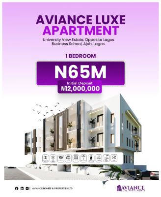 1 Bedroom Apartment, University View Estate, Ajah, Lagos, Flat / Apartment for Sale