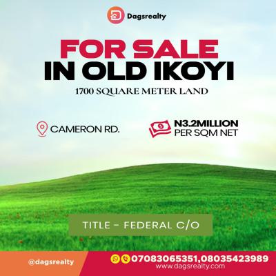 Strategic Mixed Use Plot of Land, Cameron Rd., Old Ikoyi, Ikoyi, Lagos, Mixed-use Land for Sale