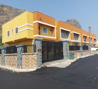 Beautiful, Luxury 3 Bedroom Terraced Duplex on Tarred Road, Lennar Hillside Estate Near Brick City Estate, Kubwa, Abuja, Terraced Duplex for Sale