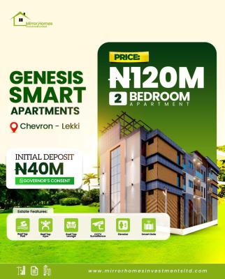 a Luxurious 2 Bedroom in a Beautiful Estate, Chevron Estate, Lekki, Lagos, Semi-detached Duplex for Sale