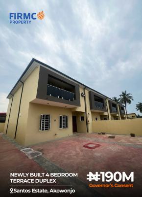 Newly Built 4-bedroom Terrace Duplex, Akowonjo, Alimosho, Lagos, Terraced Duplex for Sale