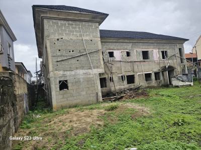6 Bedroom Apartment Carcass, Dabiri Close, Surulere, Lagos, House for Sale