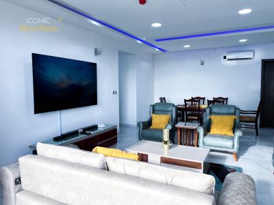 Fully Furnished and Serviced 3 Bedroom Apt Plus Bq on The 7th Floor, Ahmadu Bello Way, Victoria Island (vi), Lagos, Flat / Apartment for Rent