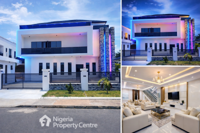 Tastefully Finished 5 Bedroom Fully Detached Duplex with Bq in a Gated, Inside Royal Garden Estate, Ajah, Lagos, Detached Duplex for Sale