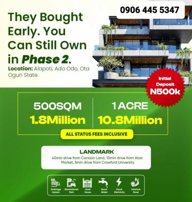 Plots & Acres of Land at Atan, Ogun State, Atan, Ado-odo/ota, Ogun, Residential Land for Sale