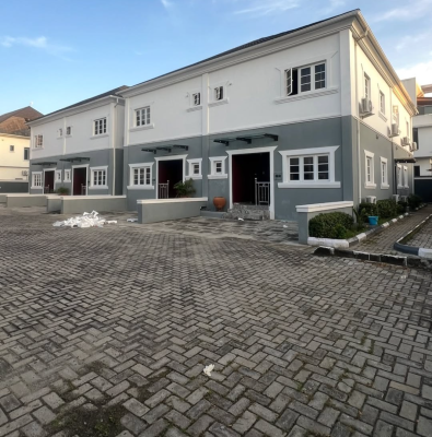 Fully Service 4 Bedroom Terrace Duplex with Bq, Chevron 2nd Toll Gate, Lekki, Lagos, Terraced Duplex for Rent