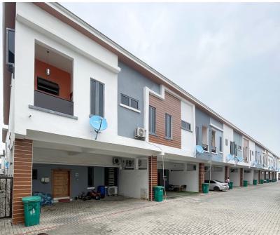 Partial Furnished 4 Bedroom Terrace Duplex with Bq, Chevron By Ram, Lekki, Lagos, Terraced Duplex for Rent