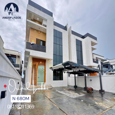 Magnificent 5 Beds with a Private Rooftop Pool, Gym & Cinema, Lekki, Lagos, Detached Duplex for Sale