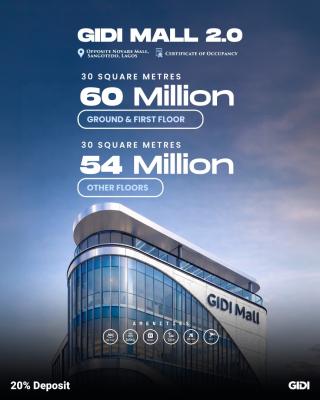 Commercial Space, Office and Shop Space Available with a Payment Plan, Gidi Mall Phase 2, Opposite Novare Mall Shoprite, Adjacent Emperor Est, Sangotedo, Ajah, Lagos, Shop for Sale