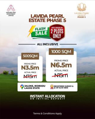 Exclusive  on Lavida Pearl Estate Phase 5, Jaloke Ikorodu, Ikorodu, Lagos, Land for Sale