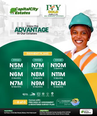 Ivy Gold Estate Idu Phase 3 Abuja Idu Railway Station  Plot Crd/ed 206, Idu Phase 3 Abuja, Wuse, Abuja, Land for Sale