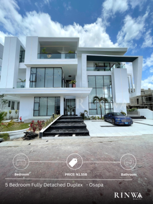 5 Bedrooms Fully Detached Duplex, Osapa, Lekki, Lagos, Detached Duplex for Sale