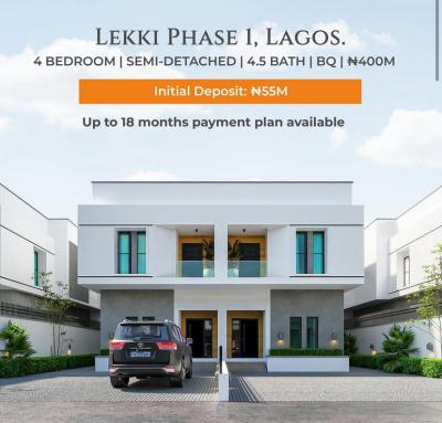 Luxury 4 Bedroom Semi-detached Duplex with Sleek Finishes., Lekki Phase 1, Lekki, Lagos, Semi-detached Duplex for Sale