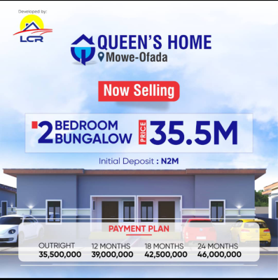 Queens Homes, Mowe Ofada, Ogun, Detached Bungalow for Sale