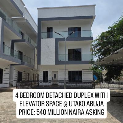 Four Bedroom Detached Duplex, Utako, Abuja, Detached Duplex for Sale