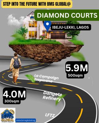 , Wn Land in The Fastest-growing Investment Hub of Africa, Ibeju Lekki, Diamond Court , Lacampaign Tropicana, Ibeju Lekki, Lagos, Residential Land for Sale
