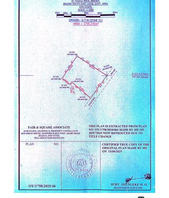 a Land Measuring 1800sqm in a Suitable Location, Challenge, Ibadan, Oyo, Mixed-use Land for Sale