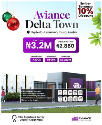 Plots of Commercial Land, Aviance Delta Town, Ngor Okpala, Imo, Commercial Land for Sale