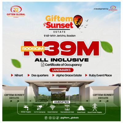 Plots of Land in a Mini Estate, Iletuntun After Nihort Jericho, Jericho, Ibadan, Oyo, Residential Land for Sale